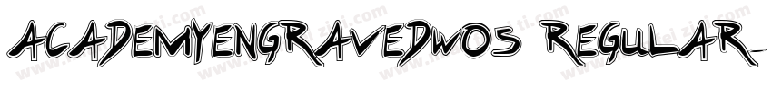 AcademyEngravedW05 Regular字体转换